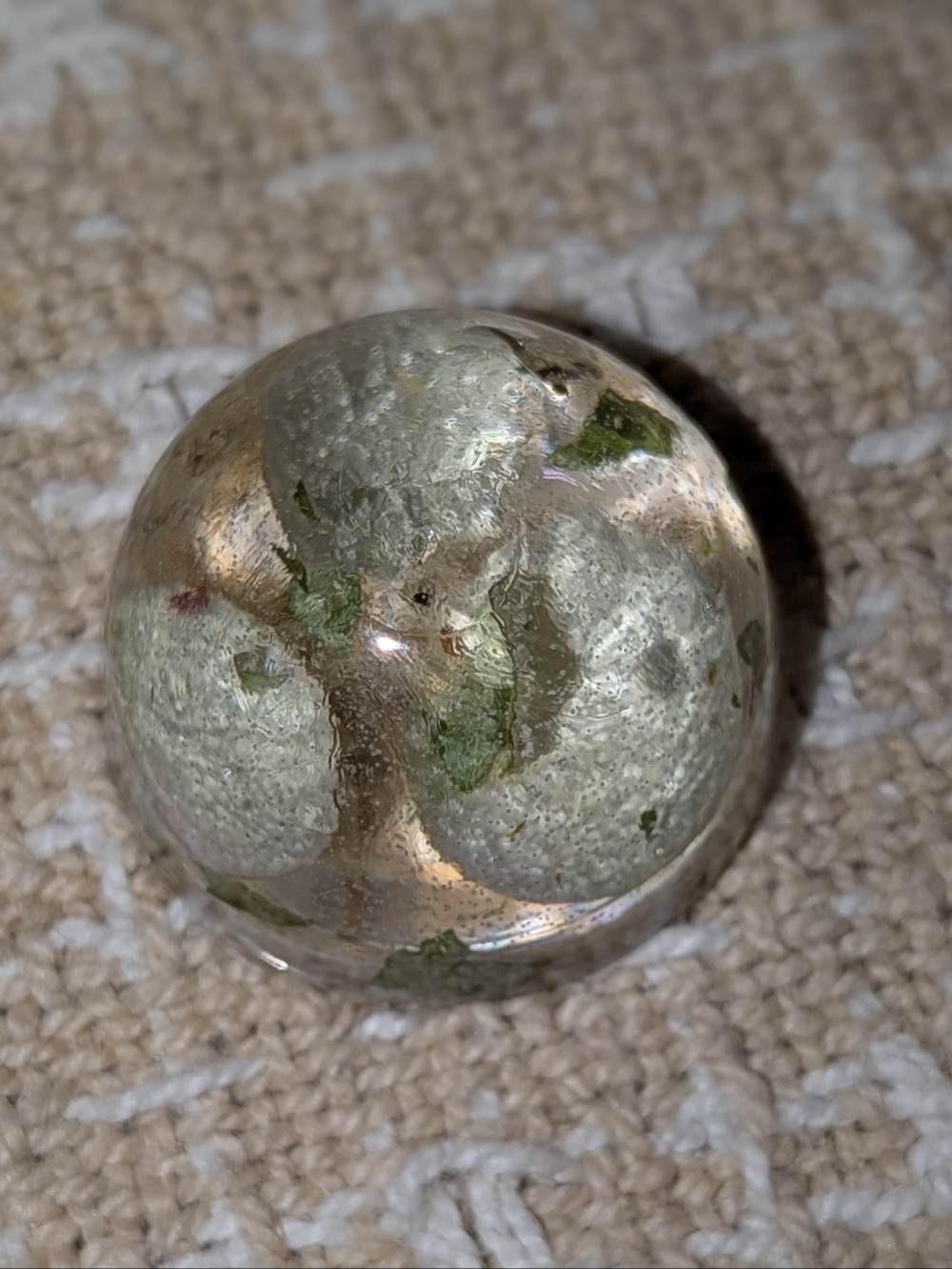 🌿 Little Handmade Plant & Floral Resin Sphere
